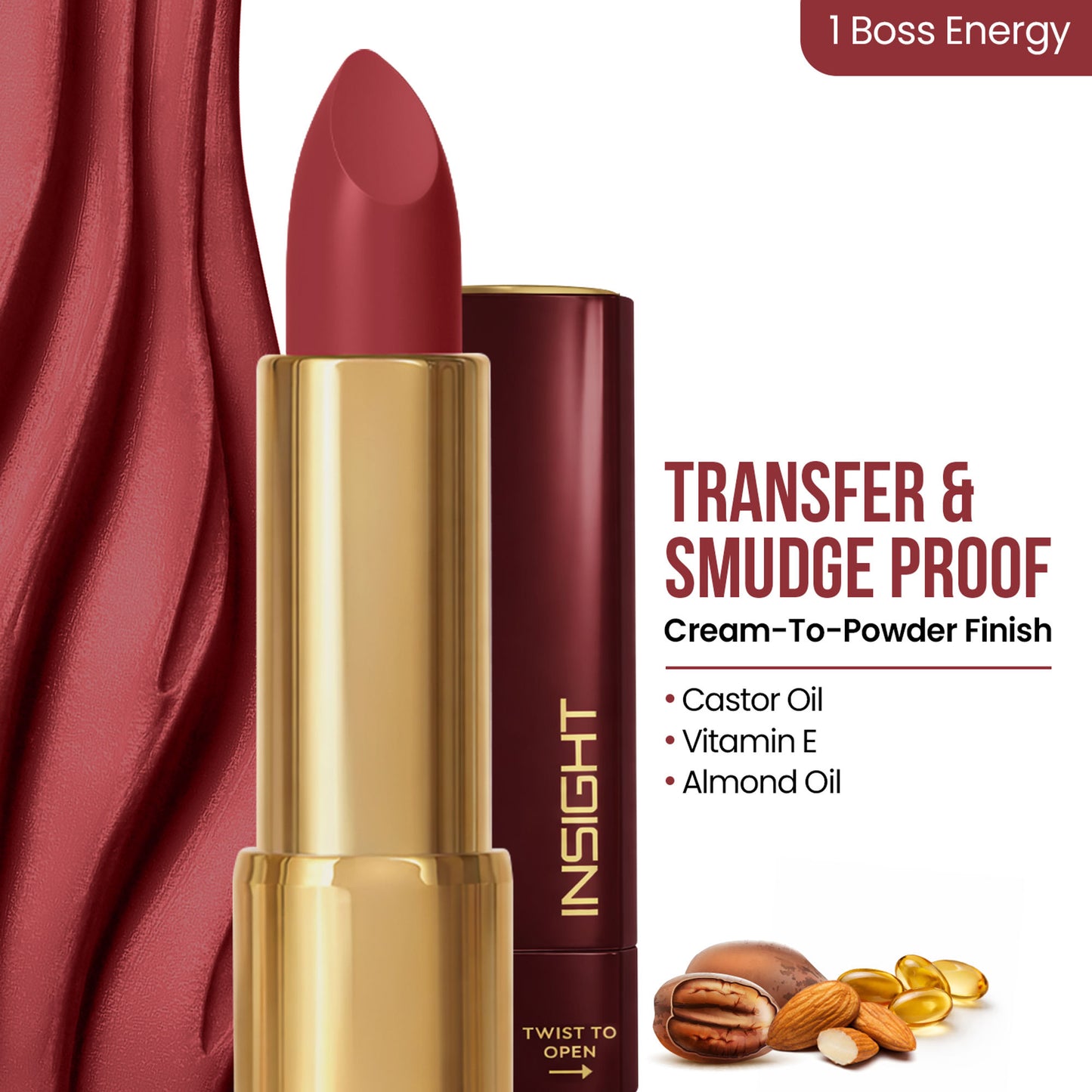 Insight Cosmetics Blur Rouge Lipstick - Boss Energy