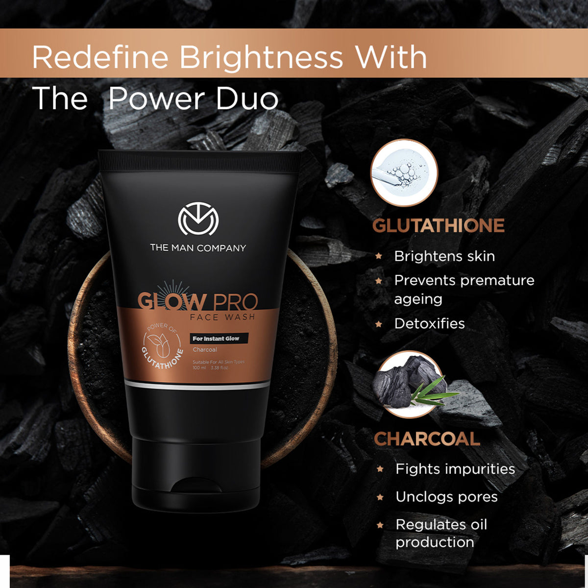 The Man Company Glow Pro Instant Glow Face Wash