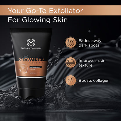 The Man Company Glow Pro Face Scrub for Skin Brightening