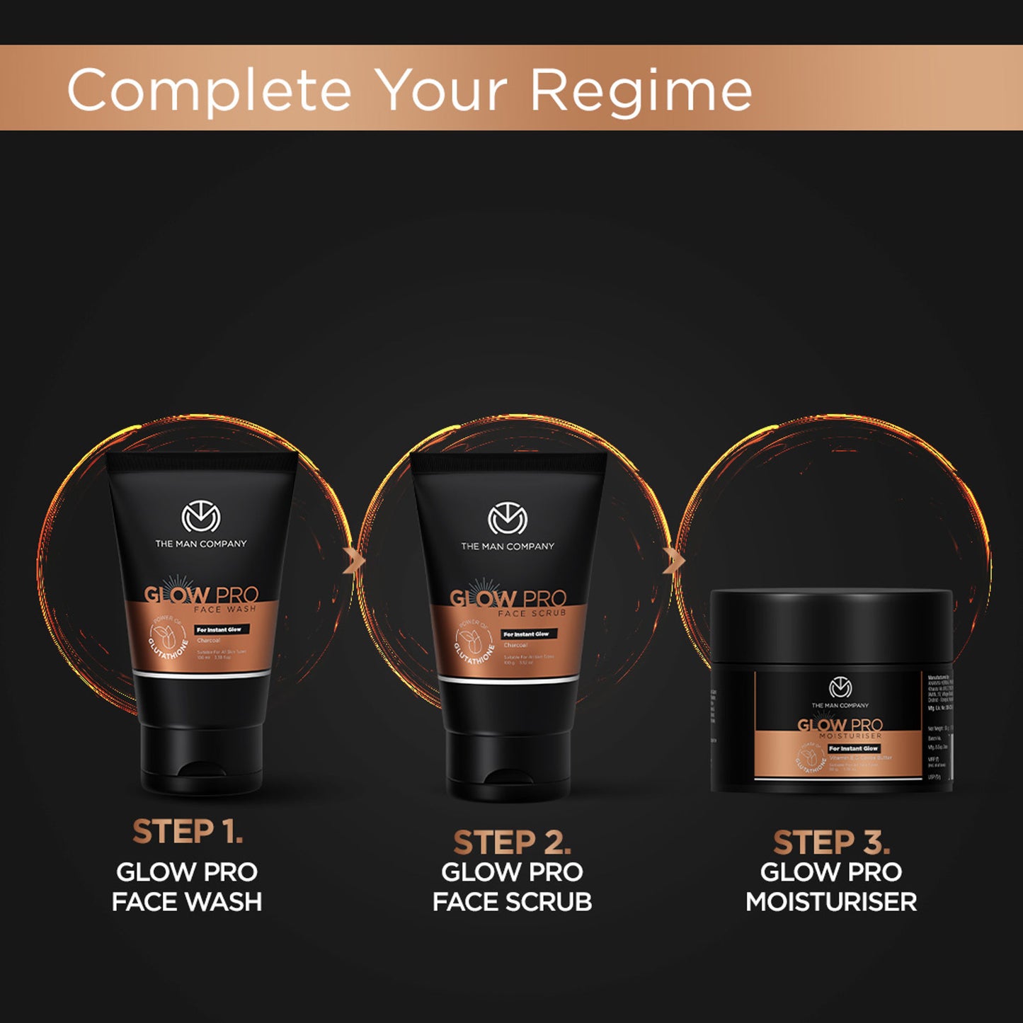 The Man Company Glow Pro Face Scrub for Skin Brightening