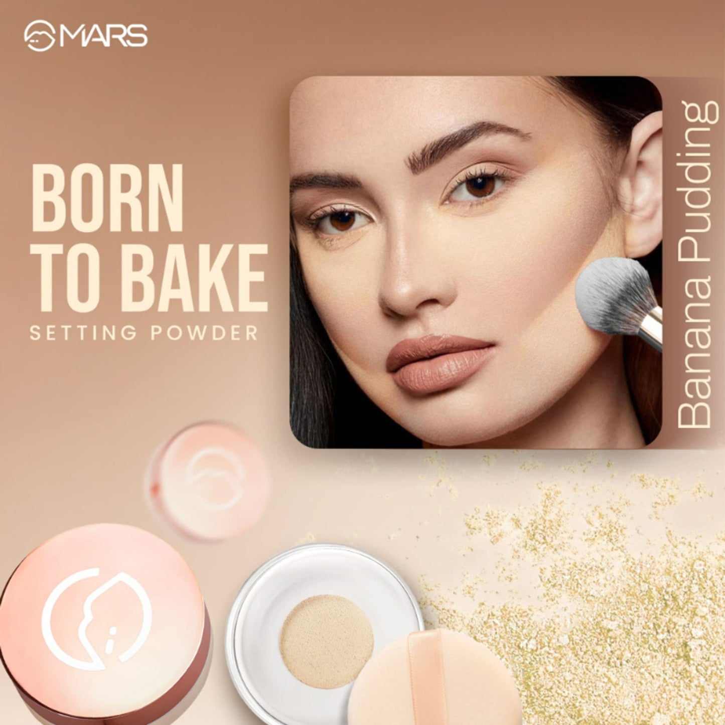 MARS Born To Bake Setting Loose Powder - Banana Pudding