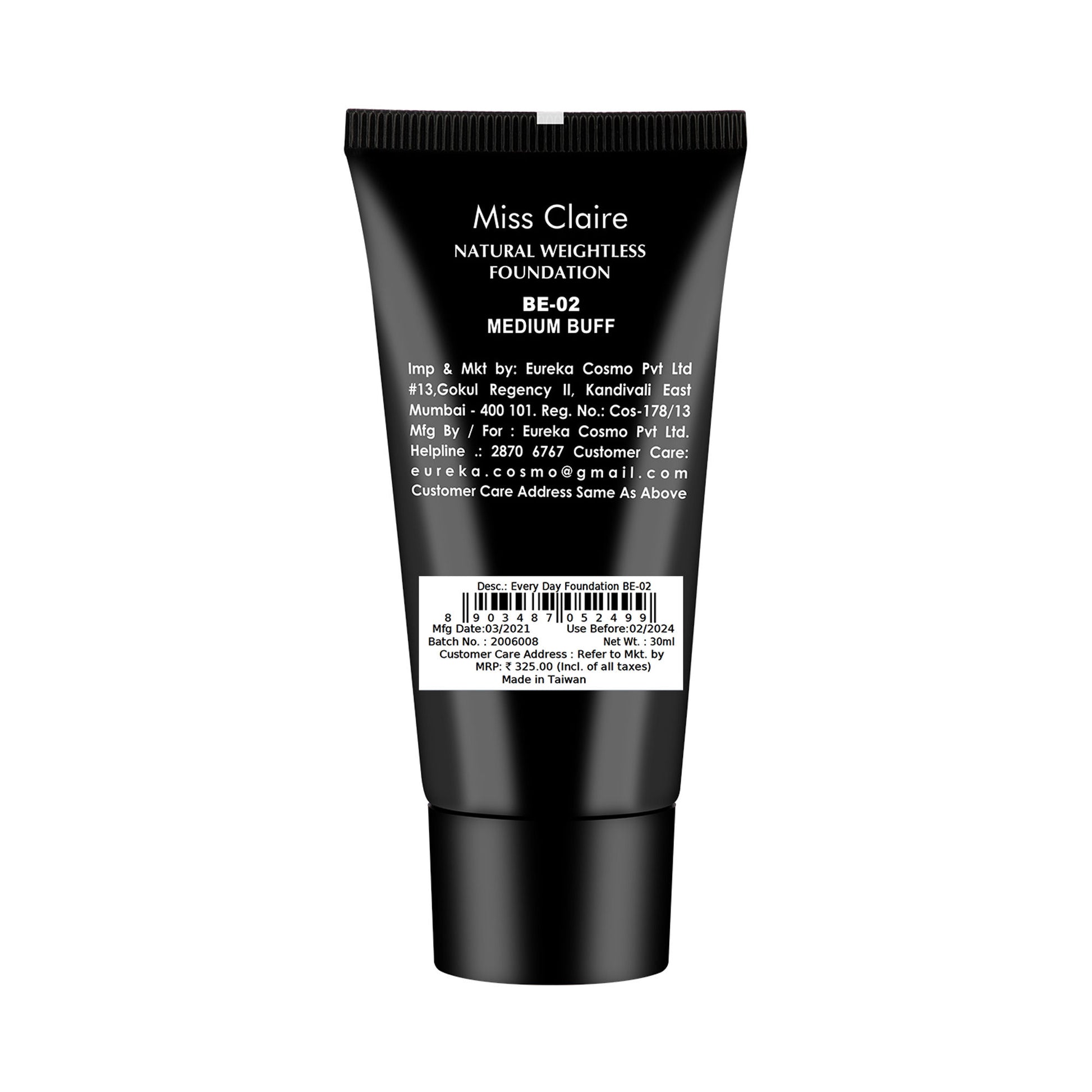 Miss Claire Everyday Foundation - Be-02 Medium Buff