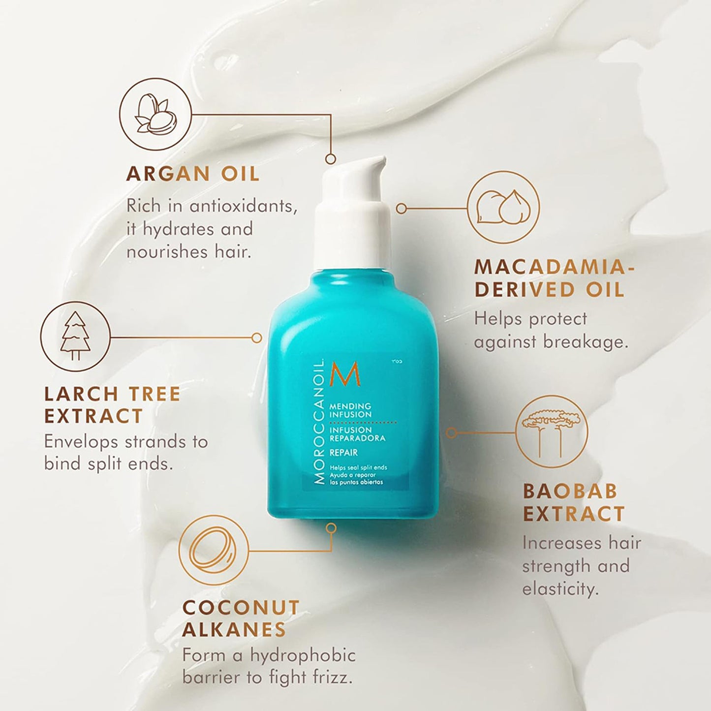 Moroccanoil Mending Infusion with Argan Oil Leave-in Finishing Serum to Help Seal Split Ends