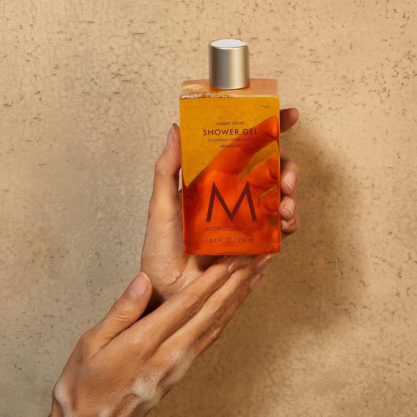 Moroccanoil Shower Gel Ambre Noir Argan Oil-Infused for Gently Cleanses, Hydrates & Softens Skin