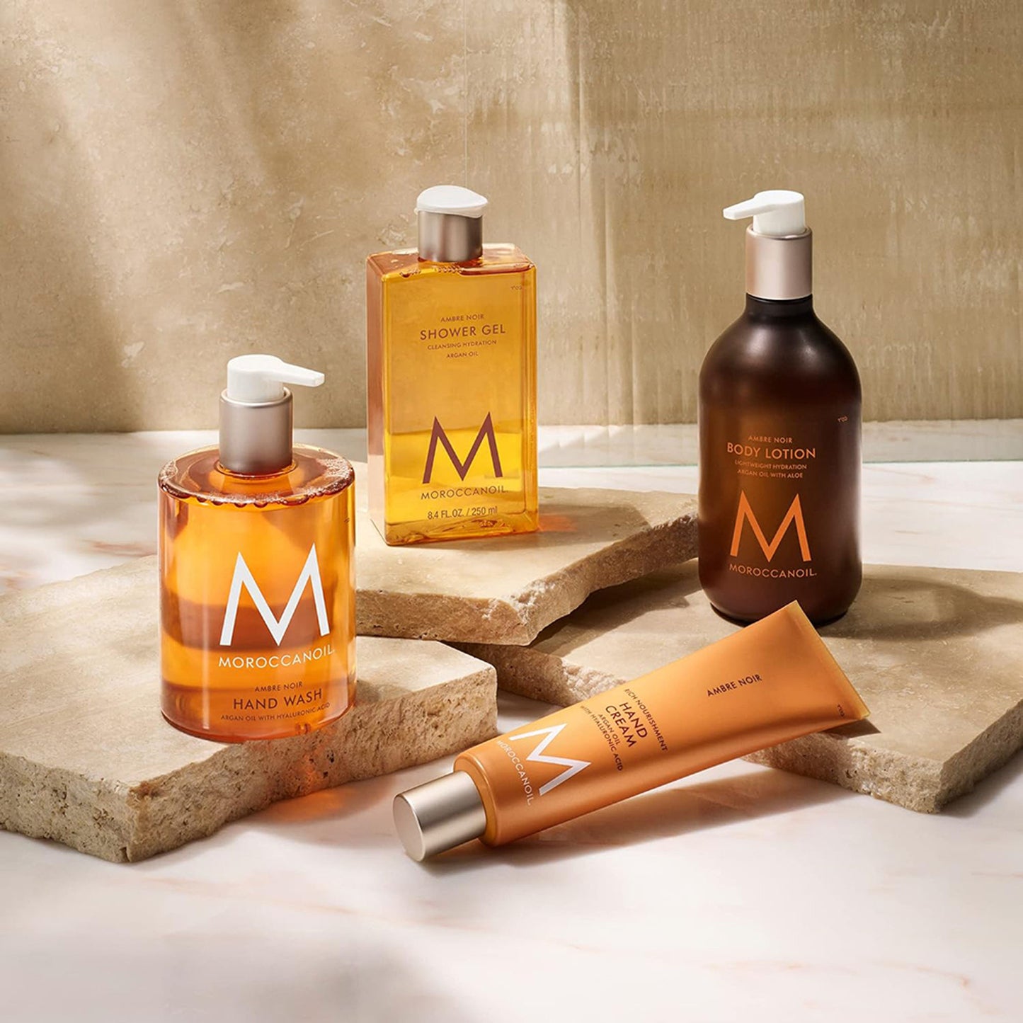 Moroccanoil Shower Gel Ambre Noir Argan Oil-Infused for Gently Cleanses, Hydrates & Softens Skin