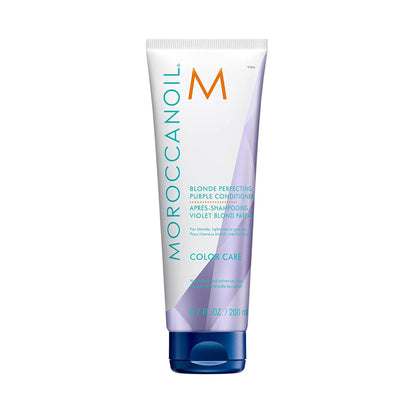 Moroccanoil Blonde Perfecting Purple Conditioner | ArganID™ |Neutralizes Brass & Boosts Shine looks