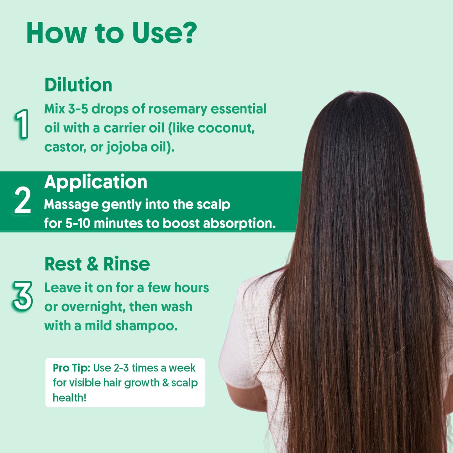 Aravi Organic 100% Pure Rosemary Essential Oil, Hair Serum for Hair Fall Control & Hair Regrowth