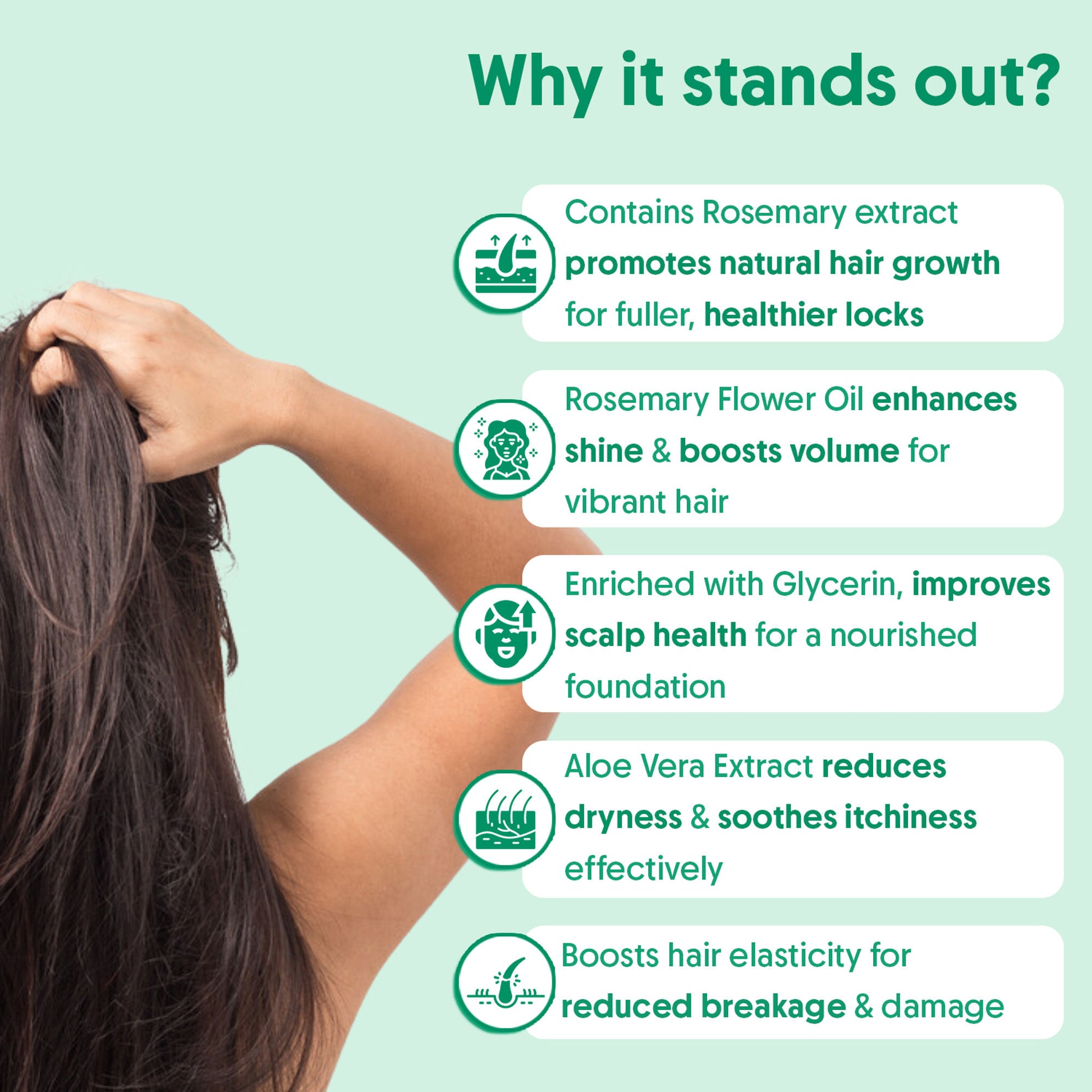 Aravi Organic Rosemary Water Hair Spray & Rice Water, Hair Growth, Scalp Care & Hair Fall Control