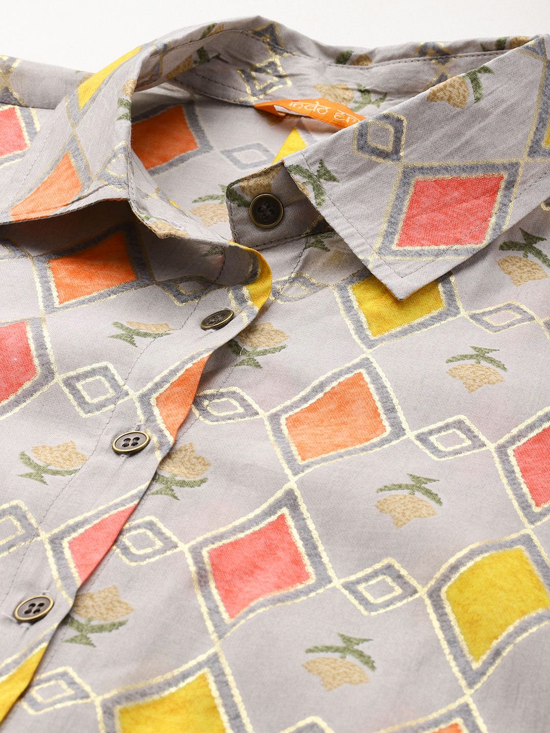 Dhiyona IE Printed Shirt With Palazzos