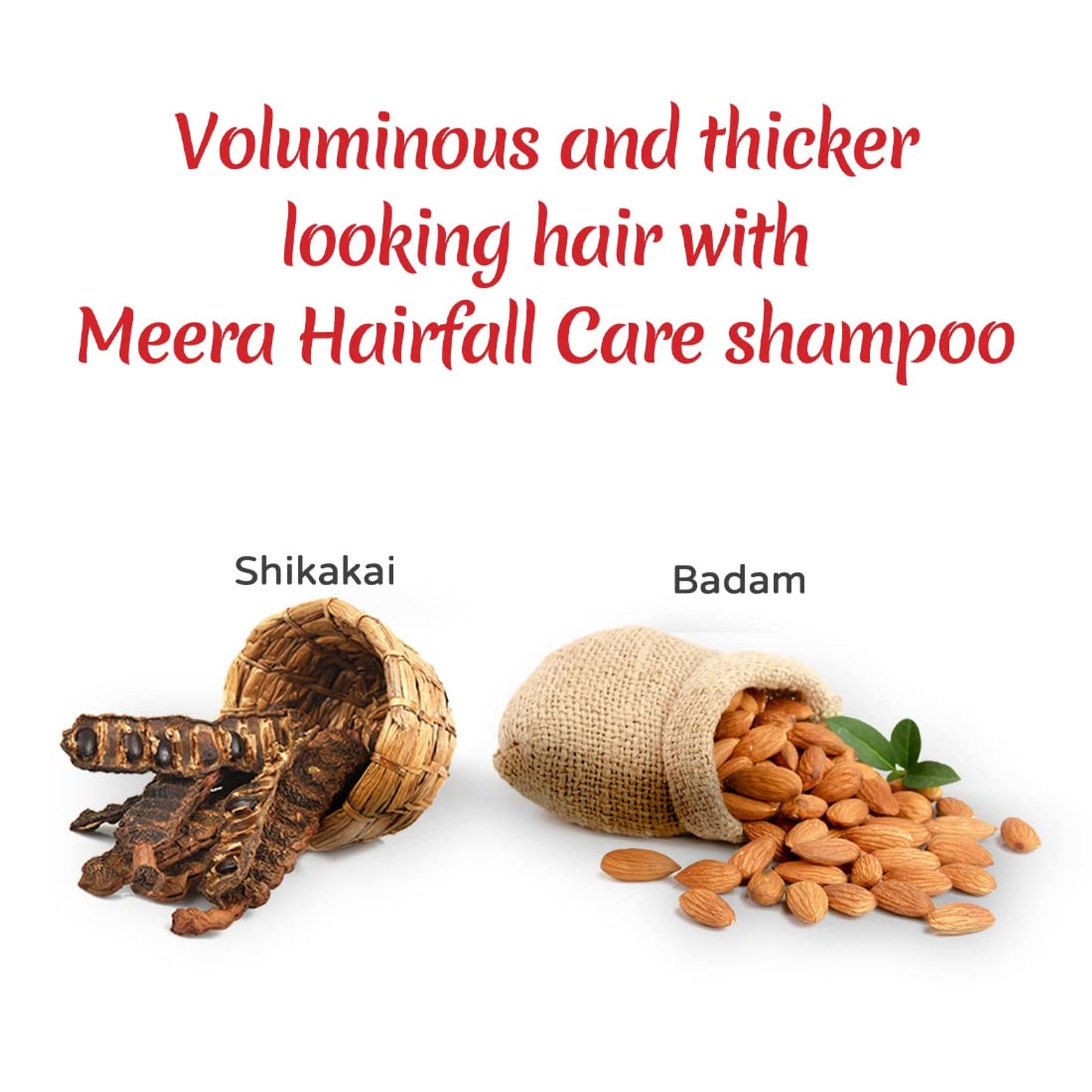 Meera Hairfall Care Shampoo, With Goodness Of Badam and Shikakai