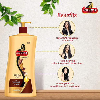 Meera Hairfall Care Shampoo, With Goodness Of Badam and Shikakai