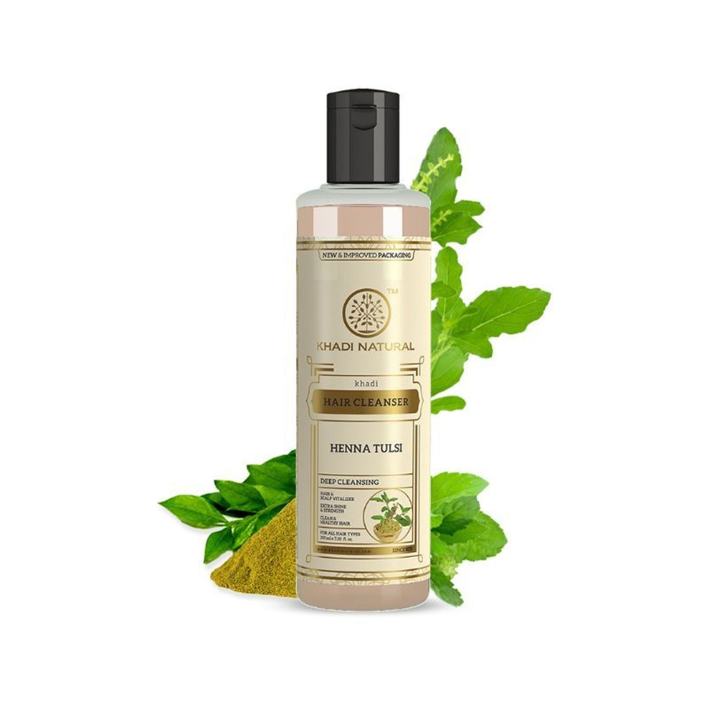 Khadi Natural Henna Tulsi Hair Cleanser/Shampoo Hair & Scalp Vitalizer