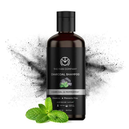 The Man Company Charcoal Shampoo With Pepper Mint & Charcoal