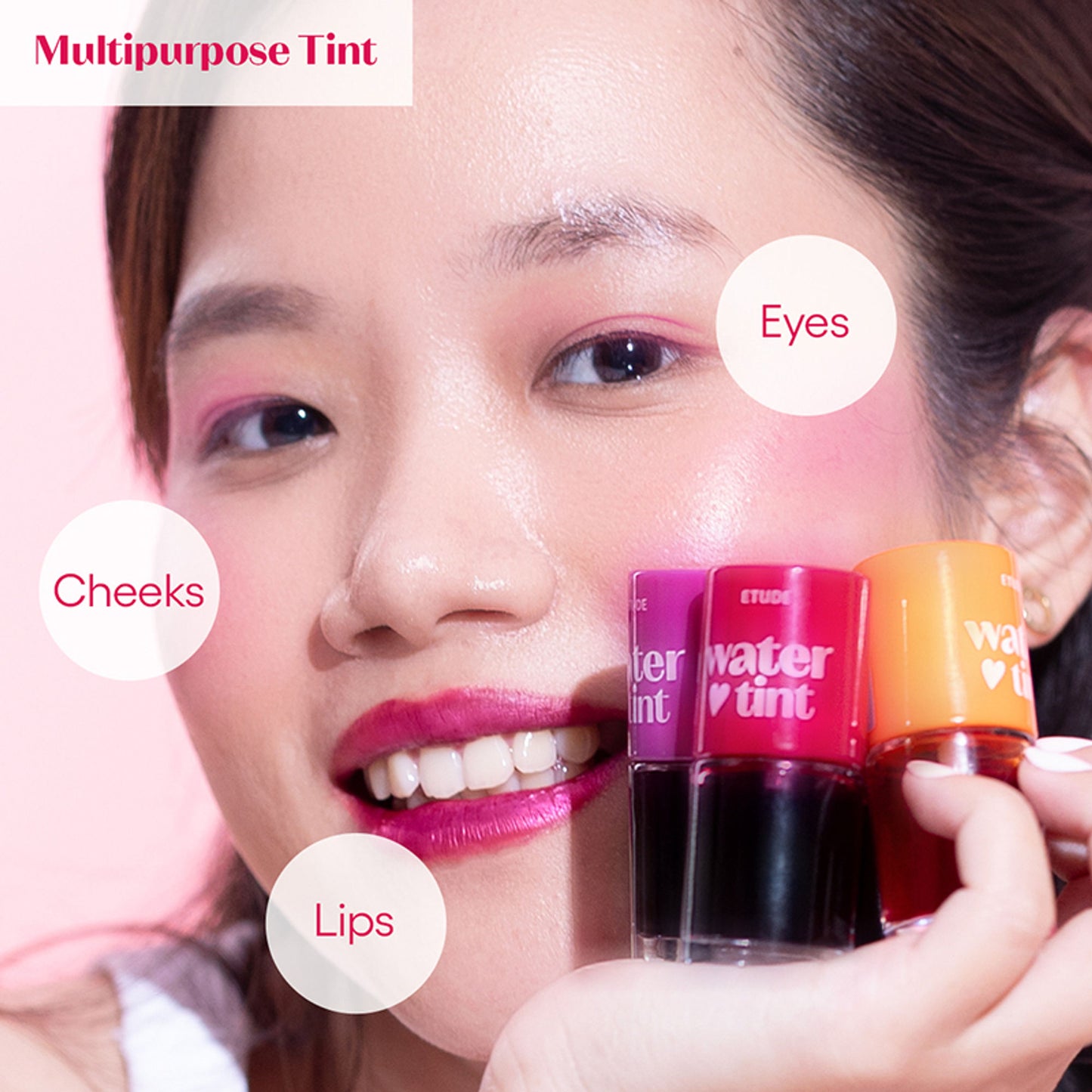 ETUDE Dear Darling Water Gel Lip and Cheek Tint Lipstick - Tomato Ade