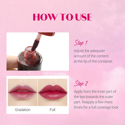 ETUDE Dear Darling Water Gel Lip and Cheek Tint Lipstick - Tomato Ade