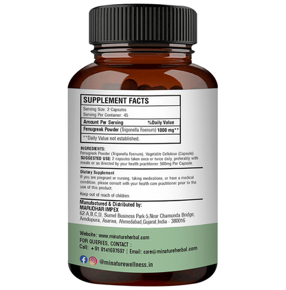 Minature Fenugreek Capsules