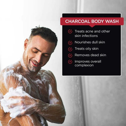The Man Company Charcoal Body Wash With Lemongrass & Cinnamon