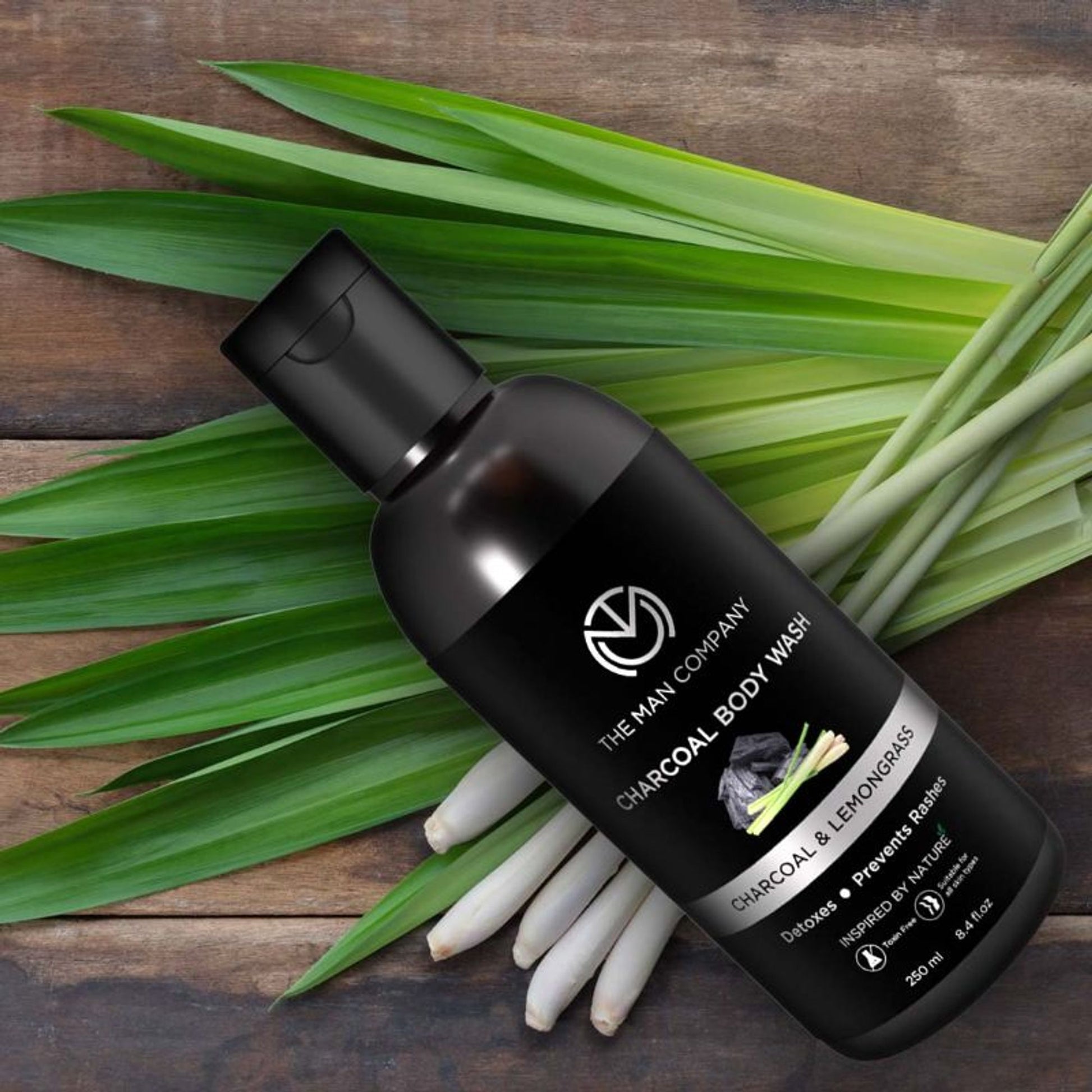 The Man Company Charcoal Body Wash With Lemongrass & Cinnamon