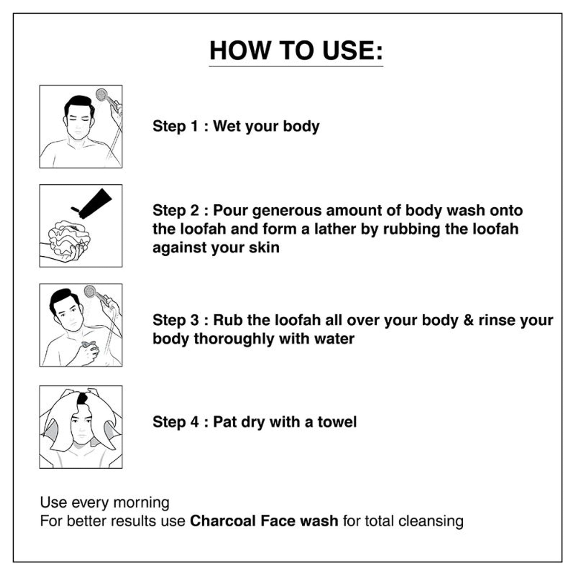 The Man Company Charcoal Body Wash With Lemongrass & Cinnamon