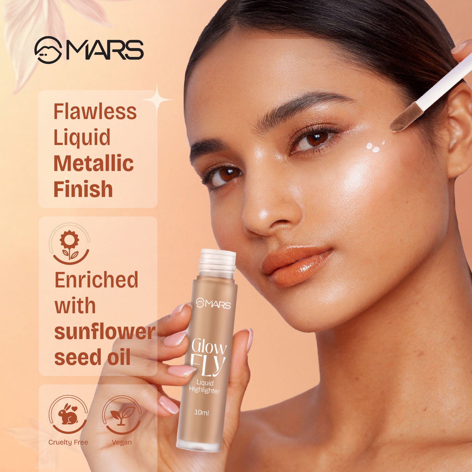 MARS Glow Fly Liquid Highlighter - 01-Winged Rose