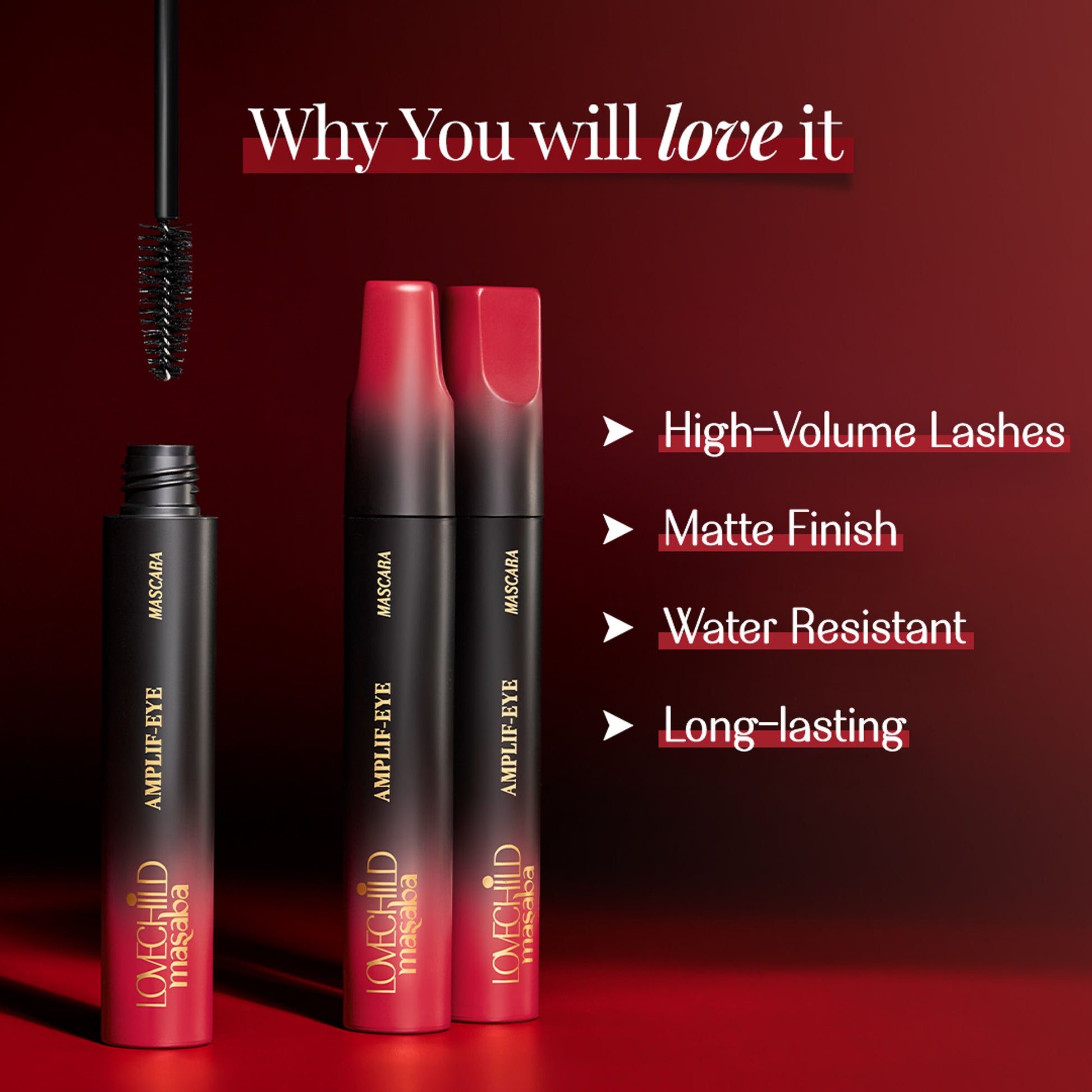 LoveChild Masaba Amplif Eye Volumizing & Long Lasting Eye Mascara