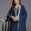 Dhiyona VA Women's Ethnic Motifs Embroidered Regular Kurta with Trousers & With Dupatta