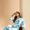 Dhiyona IE Women Printed Regular Kurti with Trousers