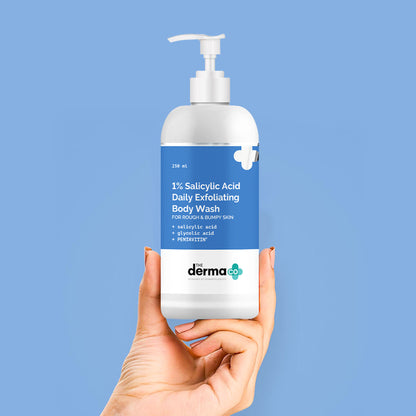 The Derma Co 1% Salicylic Body Wash for Body Acne with Glycolic Acid