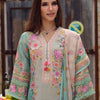 Dhiyona IE Floral Embroidered Beads and Stones Straight Kurta With Trousers & Dupatta