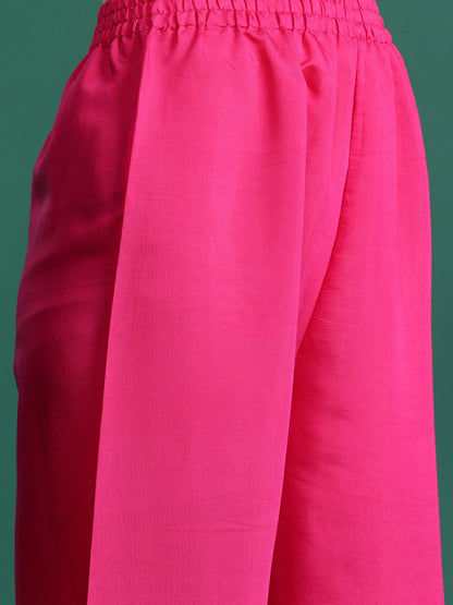 Indyancart IE Floral Embroidered Kurta with Trousers & With Dupatta