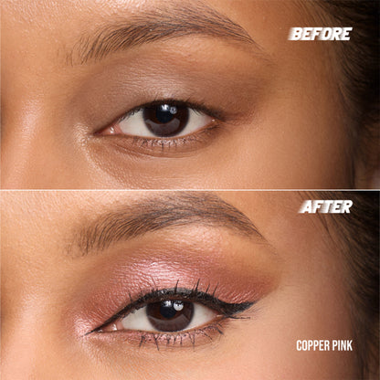 KIRO 3 In 1 Eye Stack - Eyeshadow + Eyeliner + Mascara - 03 Copper Pink Metallic Matte Trio