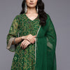 Dhiyona VA Women'sBandhani Printed Empire Gotta Patti Kurta With Trousers & Dupatta