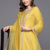 Indyancart IE Ethnic Motifs Embroidered Sequinned Kurta With Trousers & With Dupatta