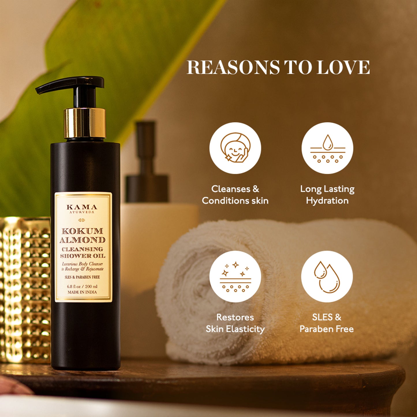 Kama Ayurveda Kokum Almond Shower Oil