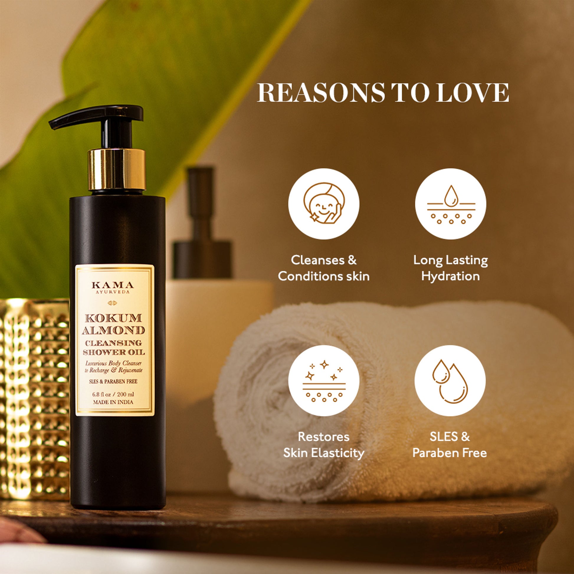 Kama Ayurveda Kokum Almond Shower Oil