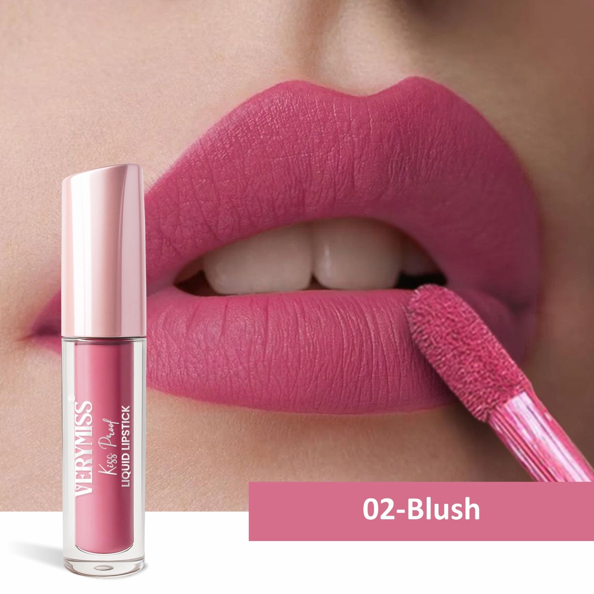 VERYMISS Kiss Proof Liquid Lipstick - 02 Blush