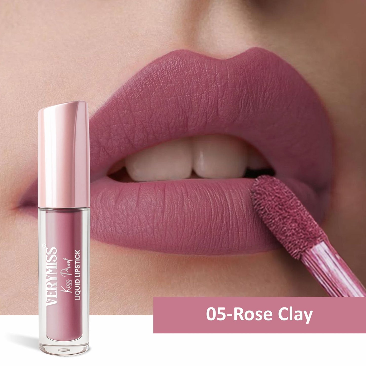 VERYMISS Kiss Proof Liquid Lipstick - 05 Rose Clay