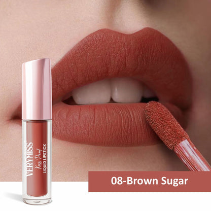 VERYMISS Kiss Proof Liquid Lipstick - 08 Brown Sugar