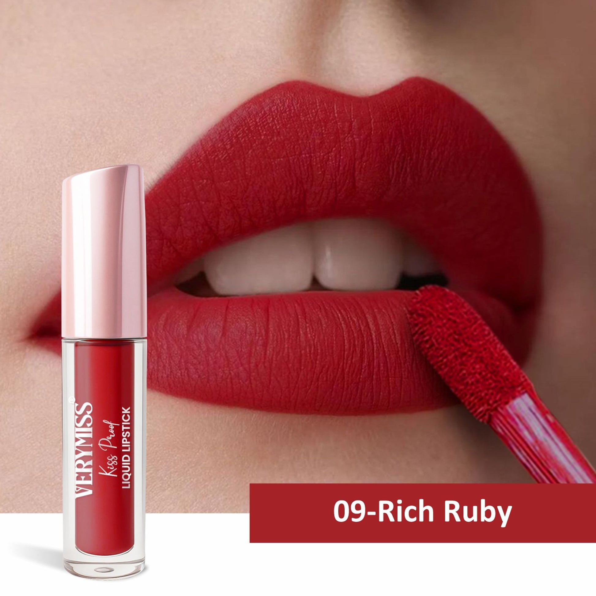 VERYMISS Kiss Proof Liquid Lipstick - 09 Rich Ruby