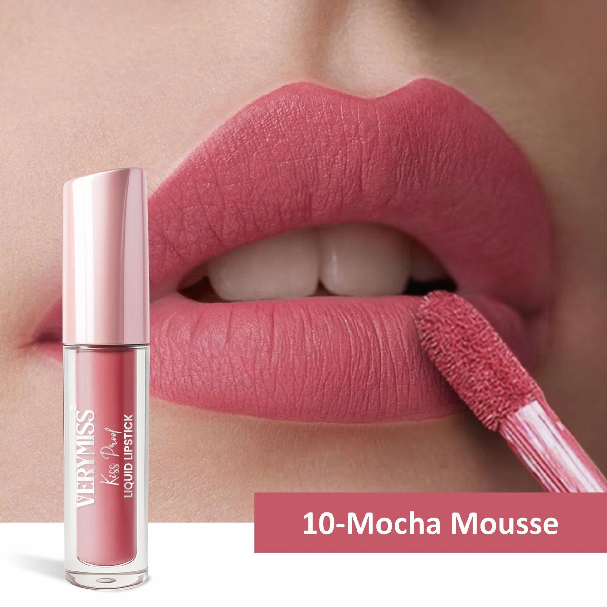VERYMISS Kiss Proof Liquid Lipstick - 10 Mocha Mousse