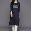 Dhiyona IE Floral Embroidered Sequins Straight Kurtas