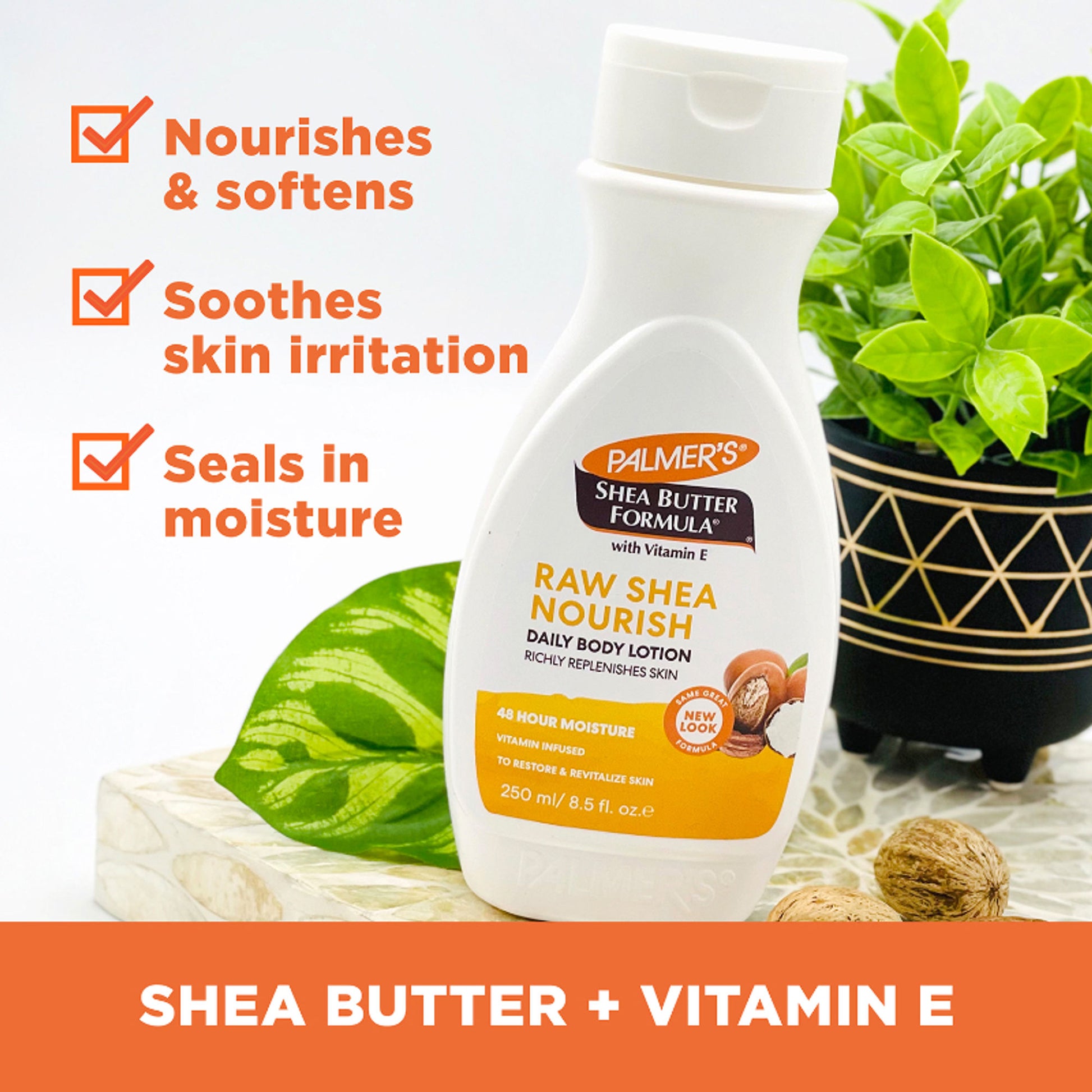 Palmer's Raw Shea Body Lotion For Moisturizing Dry Skin