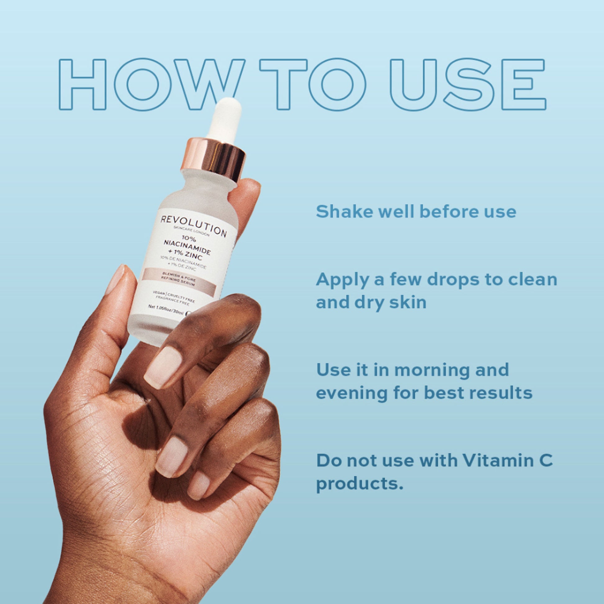 Makeup Revolution Skincare Blemish and Pore Refining Serum - 10% Niacinamide + 1% Zinc