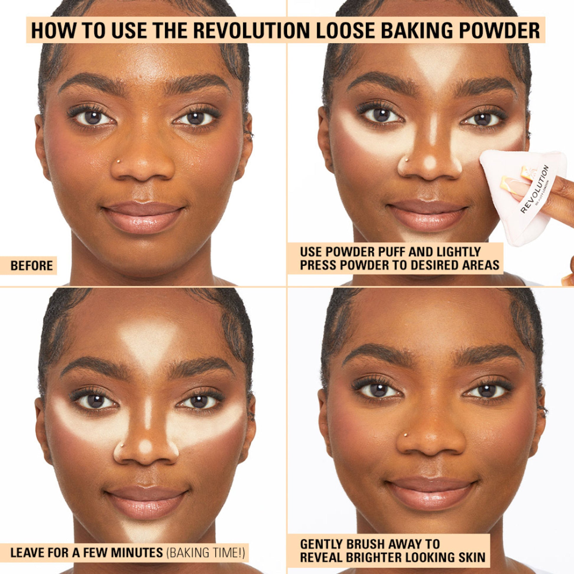 Makeup Revolution Banana Brighten Baking Powder - Yellow