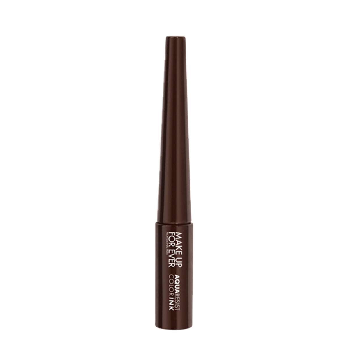 Make Up For Ever Aqua Resist Color Ink in Matte Wood, a waterproof, long-lasting brown makeup ink with a matte finish.