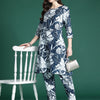 Dhiyona IE Floral Printed Pure Cotton Kurta with Trousers