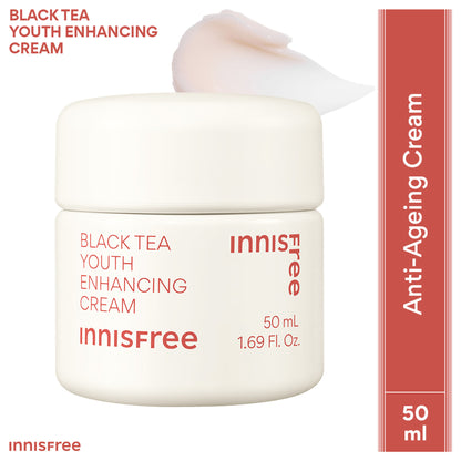 Innisfree Black Tea Youth Enhancing Cream For Anti-Aging & Improving Textured Skin