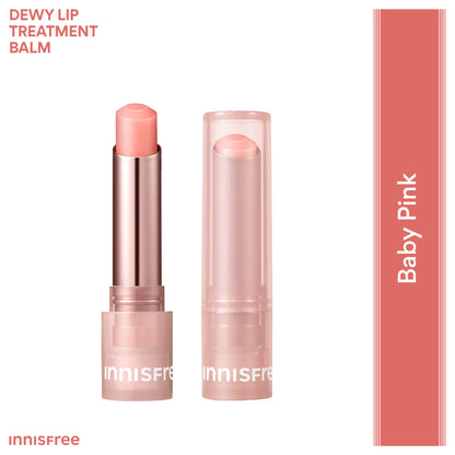 Innisfree Dewy Tint Lip Balm Baby Pink - Hydrating & Glossy Finish With Hyaluronic Acid - Baby Pink