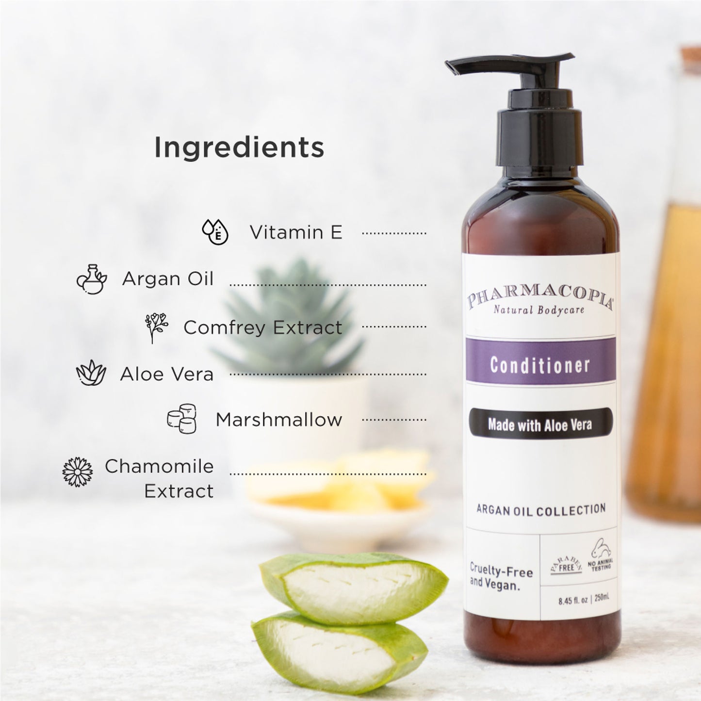 Kimirica Pharmacopia Argan Oil & Aloe Vera Organic Hair Conditioner