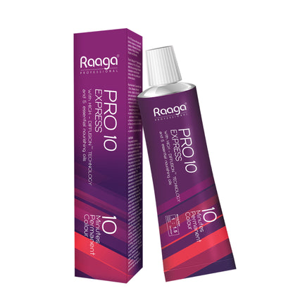Raaga Professional Pro 10 Express Permanent Hair Colour - Light Brown